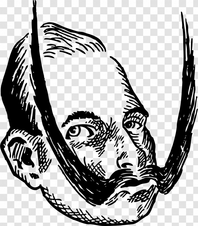 Line Art Drawing Clip - Facial Hair - Mythical Creature Transparent PNG