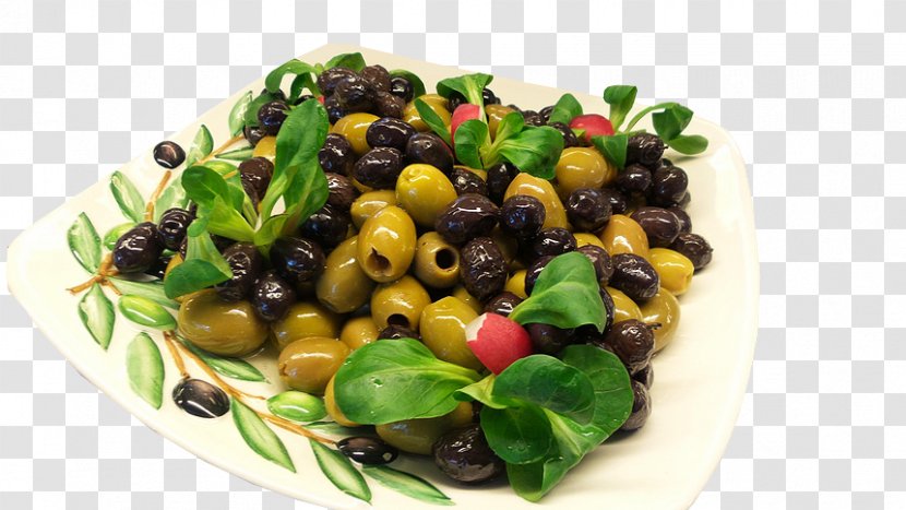 Mediterranean Cuisine Olive Oil Food Drupe - Eating - Delicious Fruit On Plate Transparent PNG