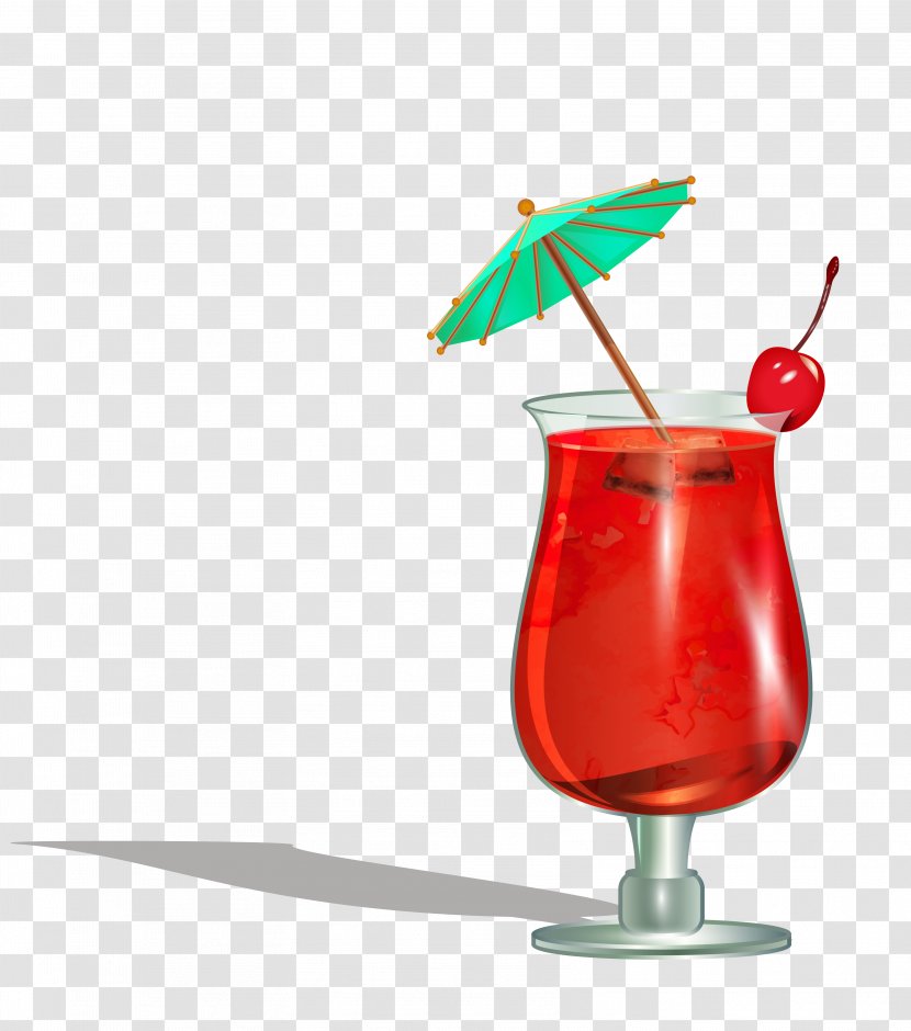 Cocktail Garnish Sea Breeze Mai Tai Drink - Vector Cartoon Centimeter Transparent PNG
