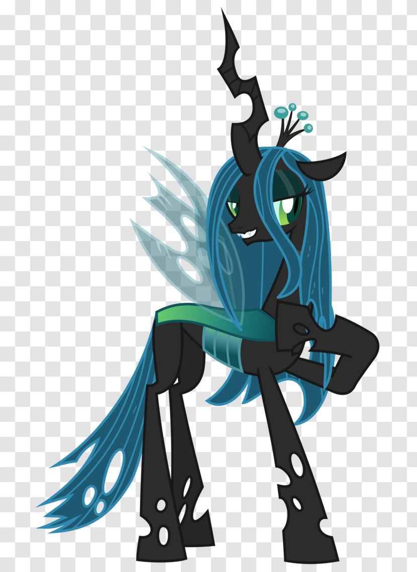 Pony Shining Armor Queen Novo Chrysalis - Vertebrate Transparent PNG