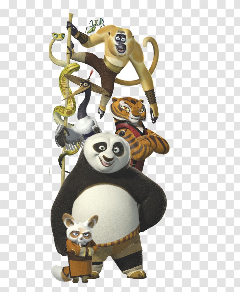Po Master Shifu Giant Panda Tigress Viper - Kungfu Transparent PNG