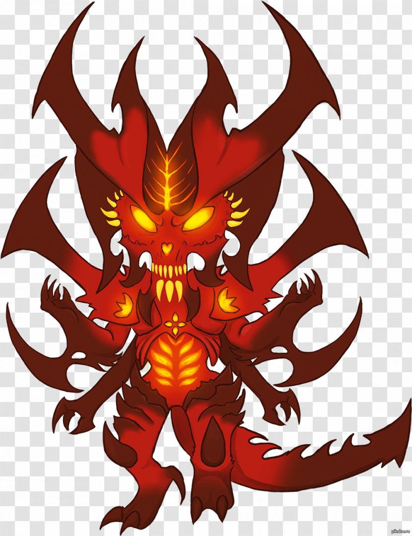 Demon Dragon Clip Art - Mythical Creature Transparent PNG