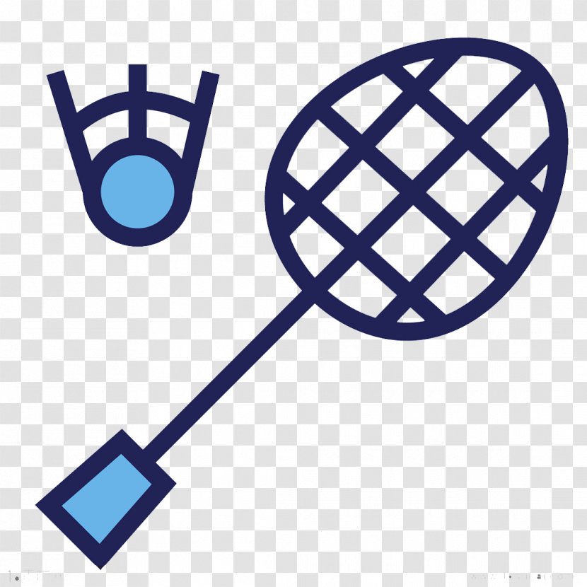 Badmintonracket Sports Equipment Clip Art - Net - Blue Badminton Transparent PNG