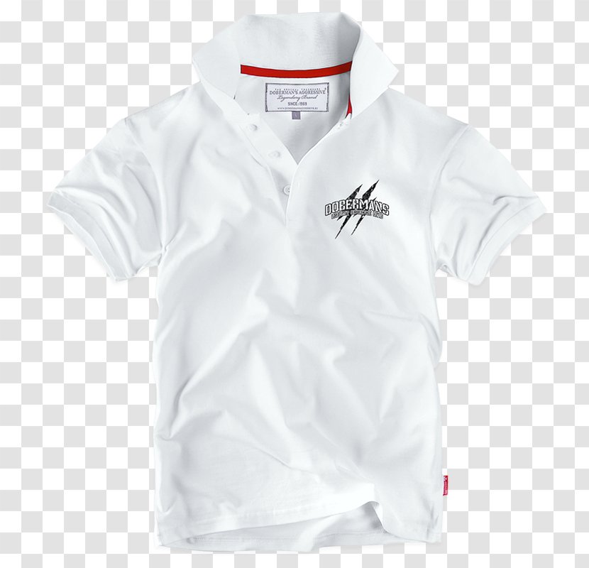 T-shirt White Dobermann Polo Shirt - Lonsdale Transparent PNG