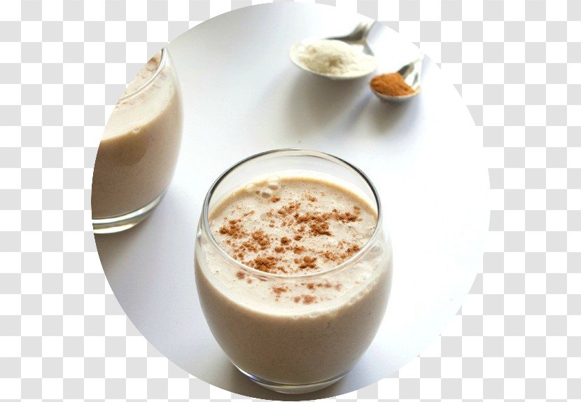 Eggnog Milkshake Cinnamon Roll Smoothie Almond Milk - Drink Transparent PNG