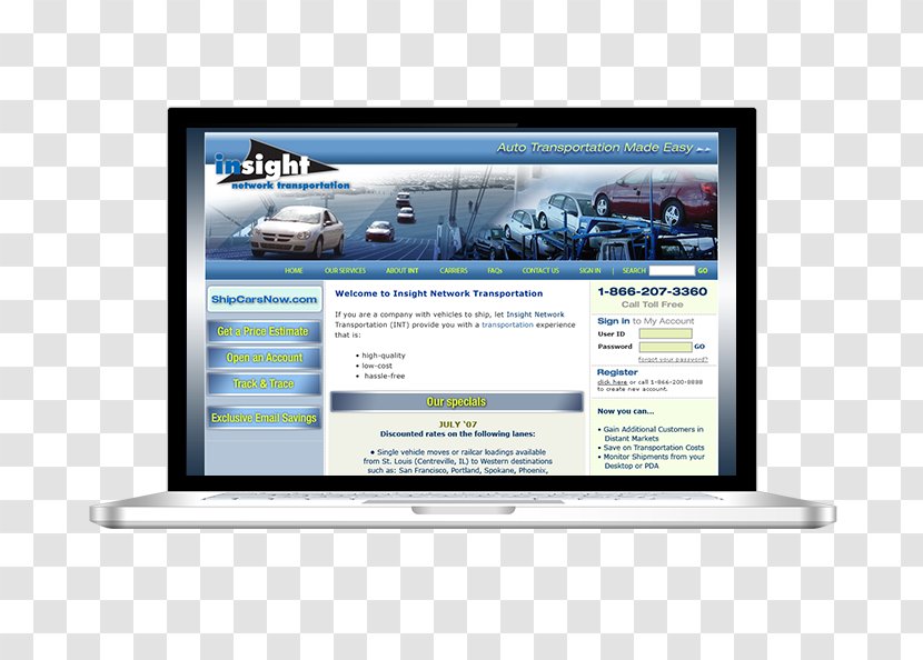 Intermodal Freight Transport Rail ShipCarsNow Computer Monitors - Technology - Display Device Transparent PNG