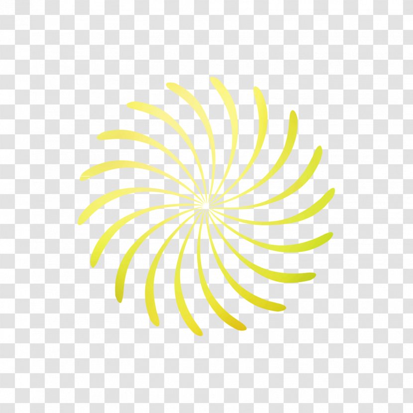 Yellow Font Line Flowering Plant Leaf - Tree Transparent PNG