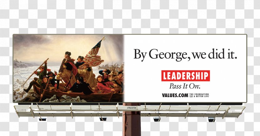 Billboard George Washington's Crossing Of The Delaware River United States Washington Advertising - Display Transparent PNG