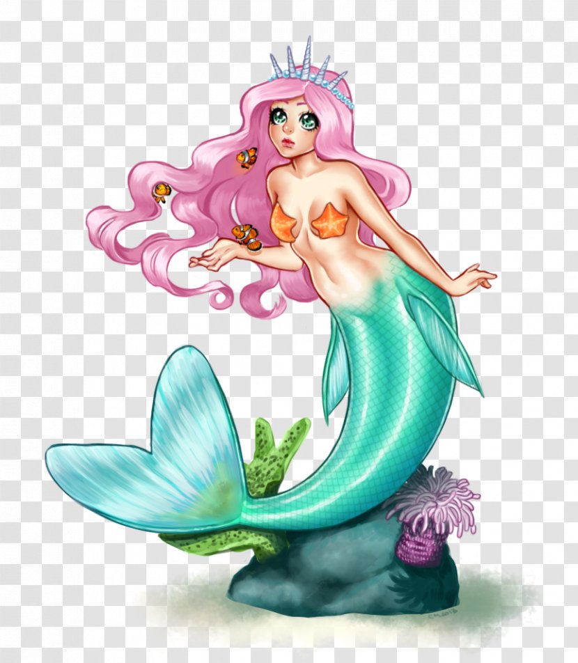 Mermaid Drawing Kavaii Art Siren - Watercolor Transparent PNG