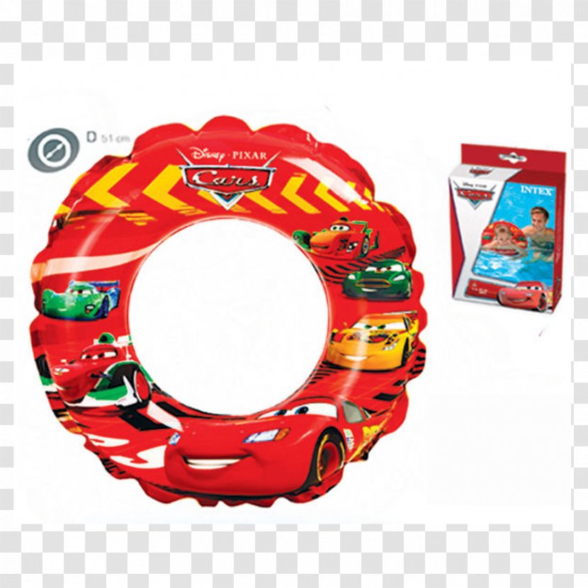 Simit Lightning McQueen Car Swim Ring Toy - Lifebuoy Transparent PNG