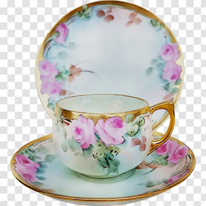 Coffee Cup Porcelain Saucer Plate Tableware - Ceramic Transparent PNG