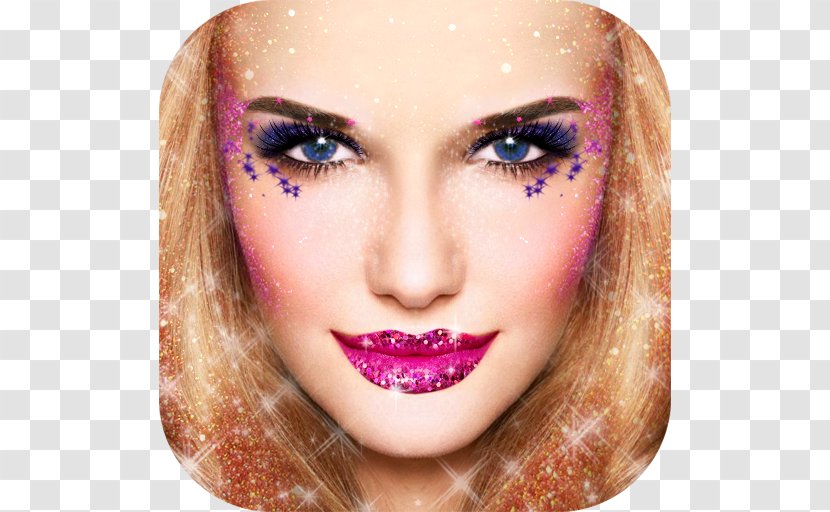 Eyelash Extensions Glitter Cosmetics Face Makeover - Jaw Transparent PNG