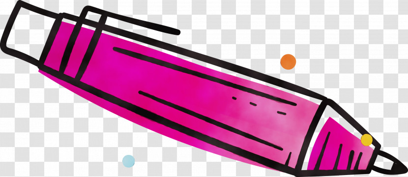 Automotive Lighting Pink M Font Line Car Transparent PNG