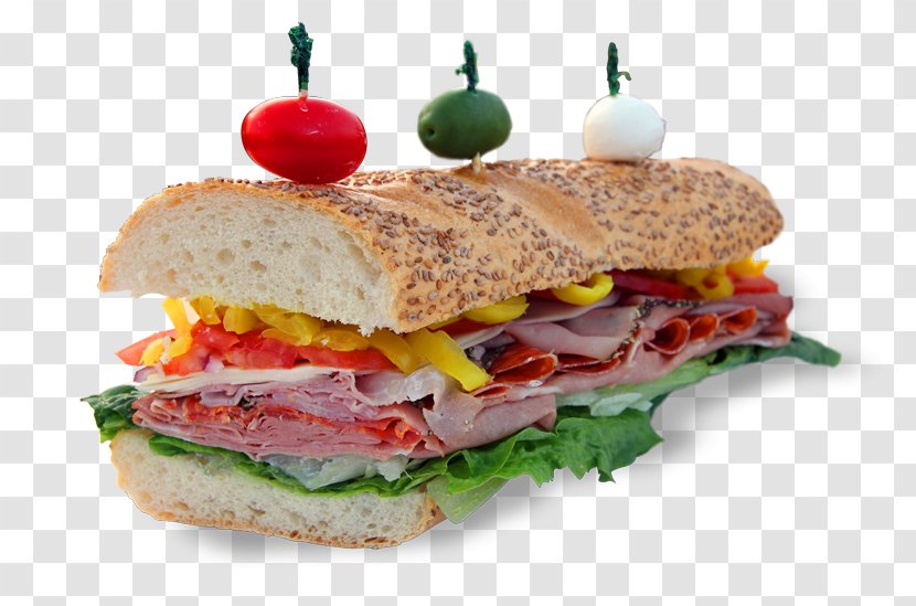 Breakfast Sandwich Ham And Cheese BLT Pan Bagnat Montreal-style Smoked Meat - Muffuletta Transparent PNG