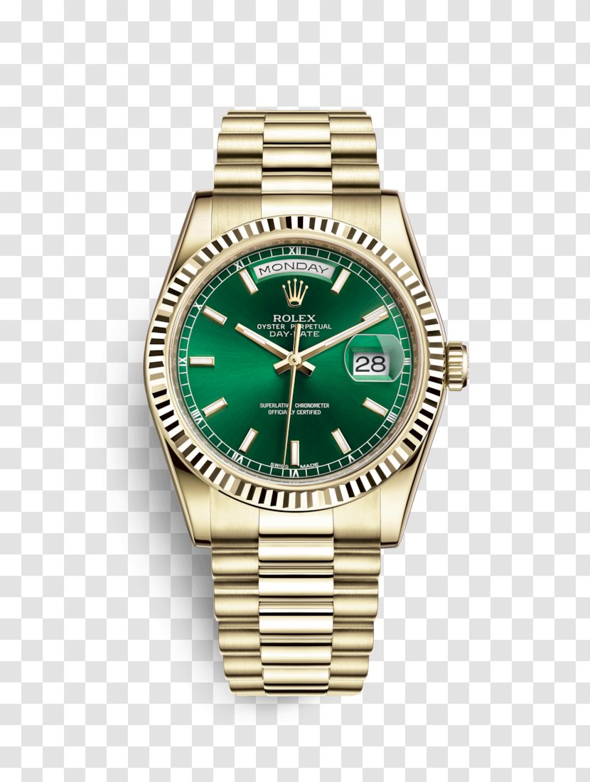 Rolex Day-Date Watch Oyster Gold - Watchmaker Transparent PNG