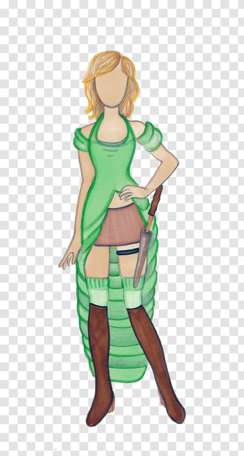 Costume Green Homo Sapiens Clip Art - Mythical Creature - How To Draw Hermione Transparent PNG