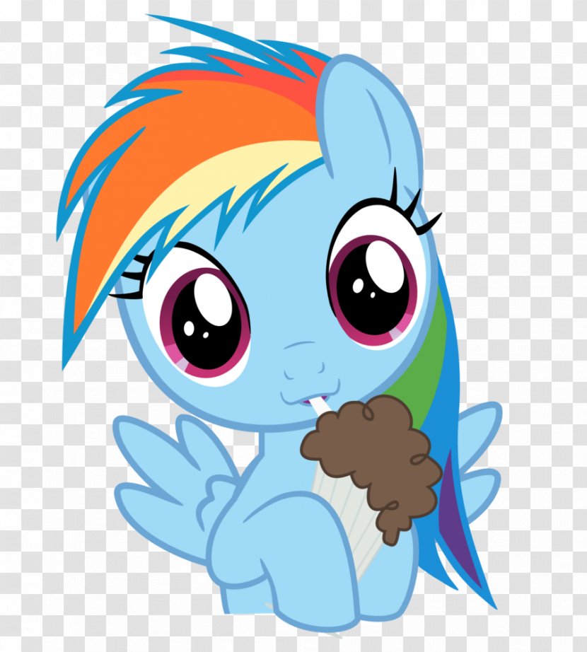 Milkshake Pony Pinkie Pie Rainbow Dash Derpy Hooves - Watercolor - My Little Transparent PNG