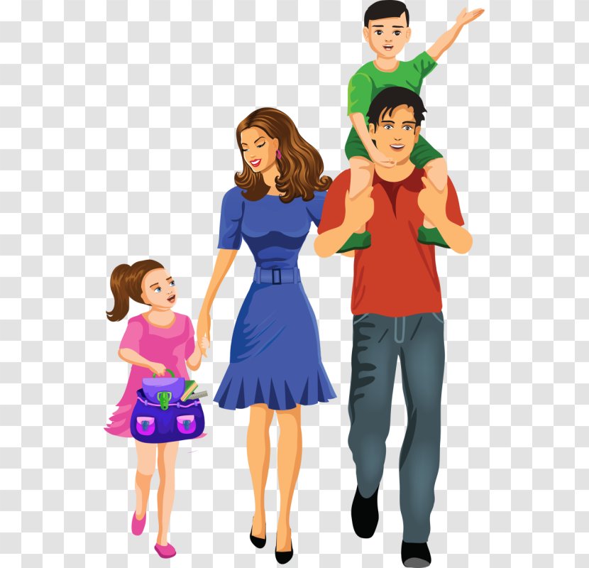 Family Child Parent Clip Art - Silhouette - Happy Transparent PNG