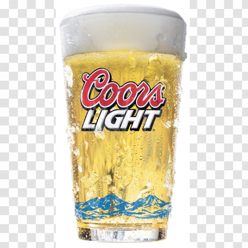 Coors Light Brewing Company Beer Lager Pint Glass Transparent PNG