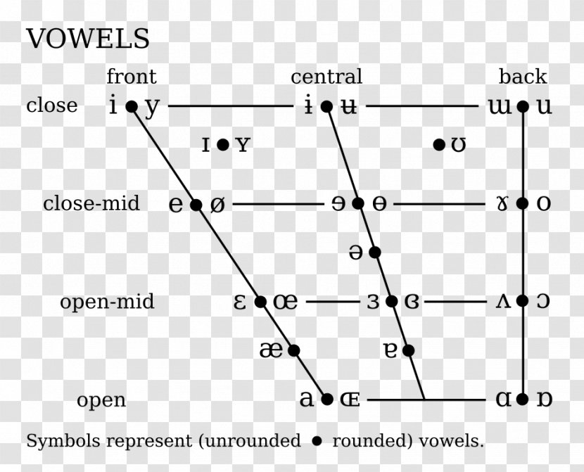 Great Vowel Shift Phonetics Triangle Vocalique Cardinal Vowels - Document - Close Central Unrounded Transparent PNG