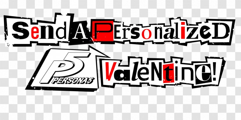 Persona 5 PlayStation 3 4 Valentine's Day Font - Text - Valentine Transparent PNG