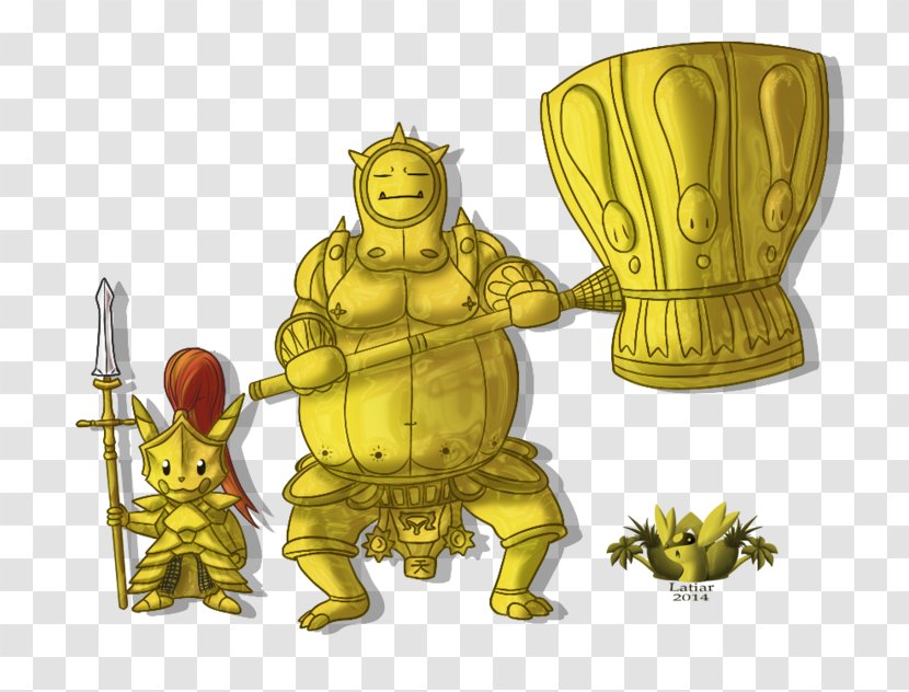 Dark Souls Pikachu Ornstein And Smough Snorlax Dragonslayer - Brass Transparent PNG