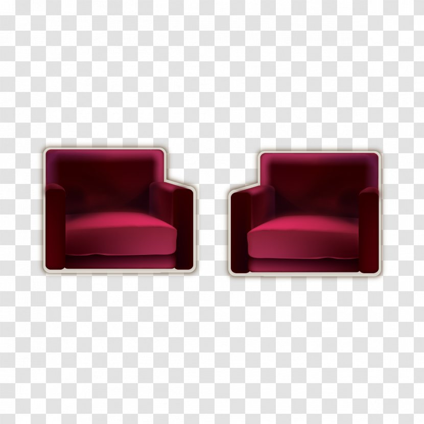 Chair Seat Square - Red Transparent PNG
