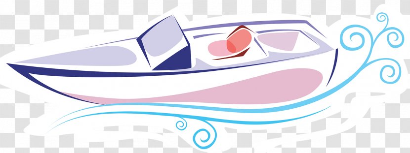 Motorboat Drawing Illustration - Tree - Yacht Vector Transparent PNG