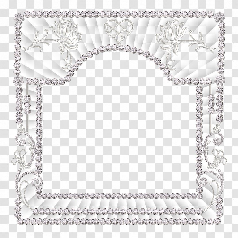 Picture Frames Black And White - Body Jewelry - Bling Transparent PNG