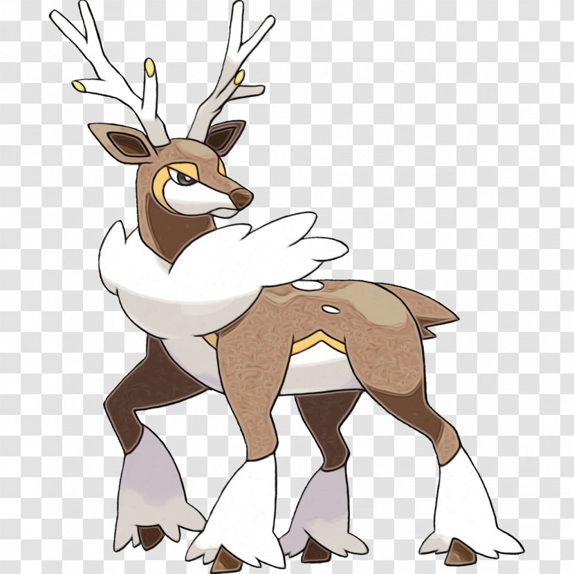 Winter Cartoon - Bulbapedia - Gazelle Roe Deer Transparent PNG