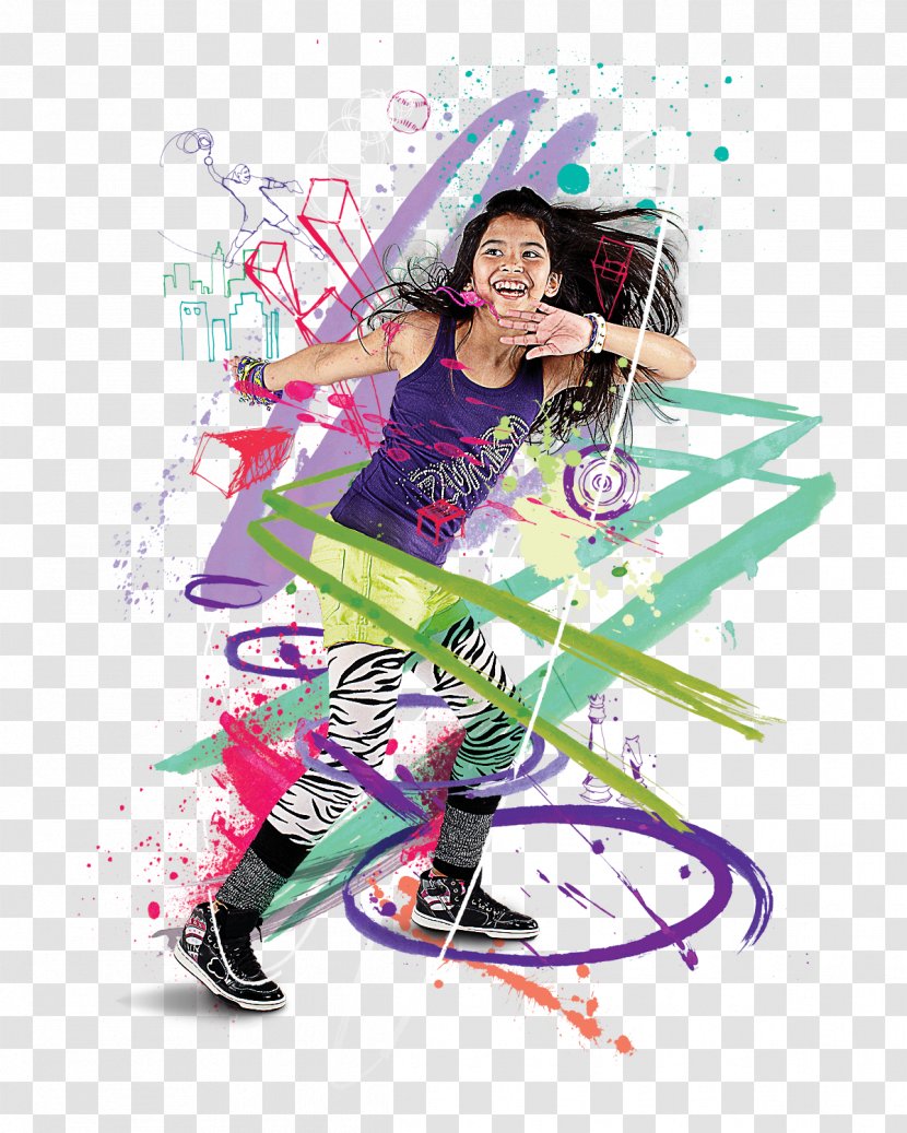 Zumba Kids Hip-hop Dance Child - Frame Transparent PNG