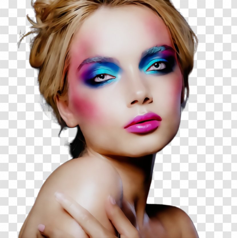Face Hair Eyebrow Beauty Skin - Watercolor - Head Lip Transparent PNG