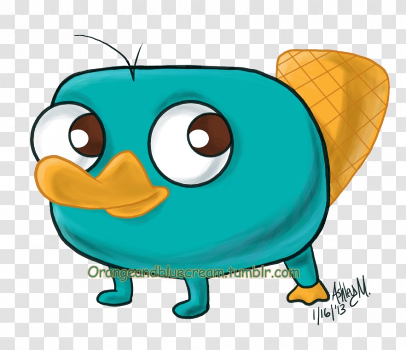 Perry The Platypus Echidna Clip Art - Phineas And Ferb - Cute Pictures Of Platypuses Transparent PNG