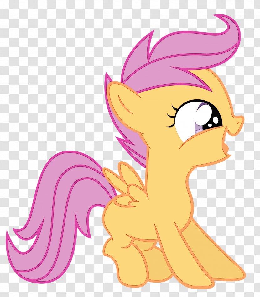 Cartoon Pony Horse Mane Fictional Character - Animal Figure - Tail Transparent PNG