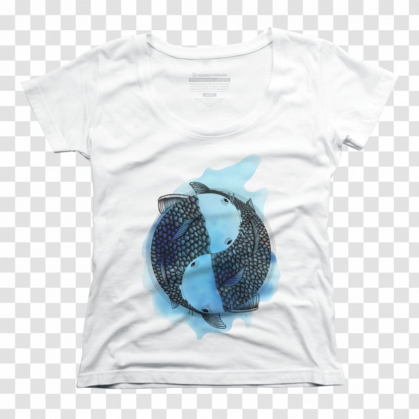 T-shirt Pisces Astrological Sign Cancer Sagittarius - Neck Transparent PNG