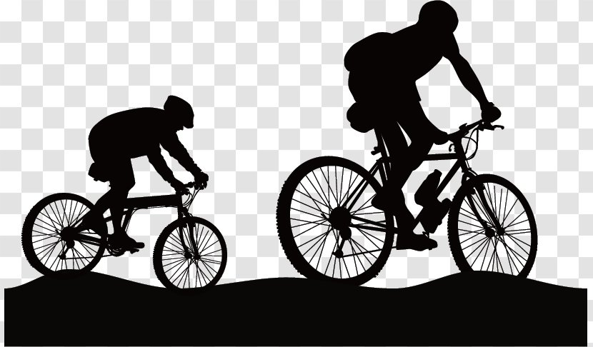 Bicycle Pedal Mountain Bike Outdoor Recreation Hiking - Cycling Silhouette Transparent PNG