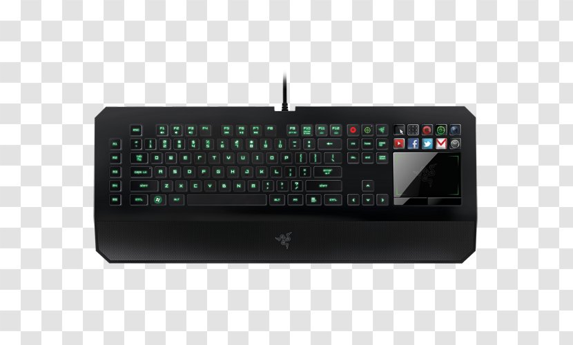 Computer Keyboard Gaming Keypad Razer Inc. Touchscreen Video Game - Touchpad Transparent PNG