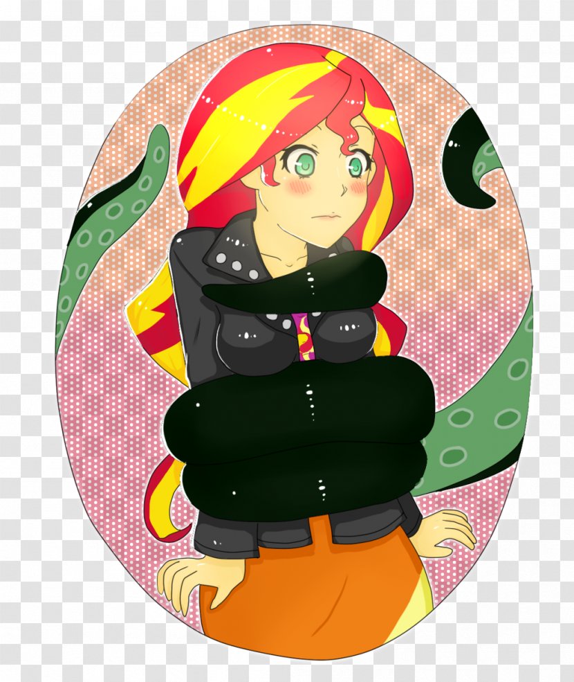 Sunset Shimmer Tentacle Art My Little Pony: Equestria Girls Octopus - Deviantart Transparent PNG