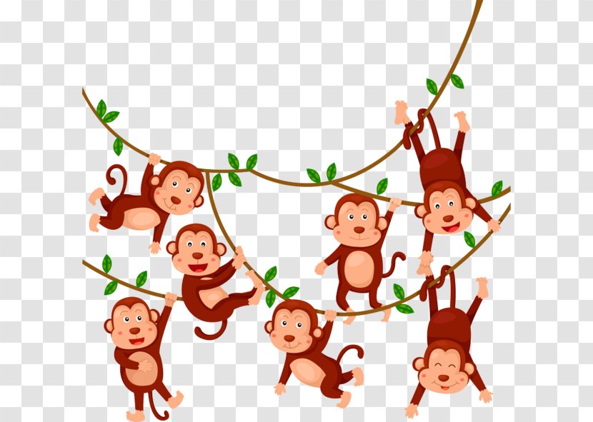 Monkey Royalty-free Stock Photography Illustration - Happiness - Little Swinging Transparent PNG