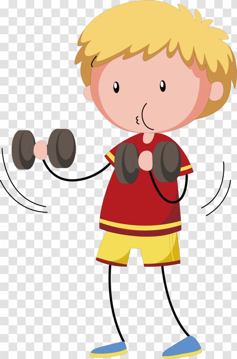 Olympic Weightlifting Weight Training Drawing Illustration - Cartoon - Sports Fitness Transparent PNG
