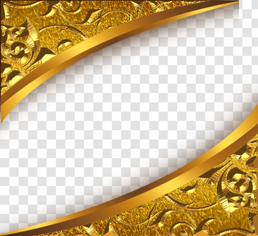 Gold Metal Icon - Frame Element Transparent PNG