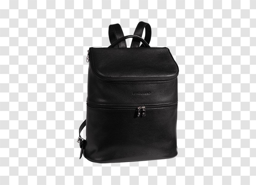 Longchamp 'Le Pliage' Backpack Bag - Black Transparent PNG