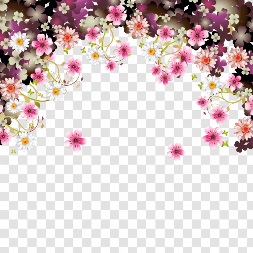 Flower Stock Photography Euclidean Vector Clip Art - Valentine Colorful Flowers Material Transparent PNG