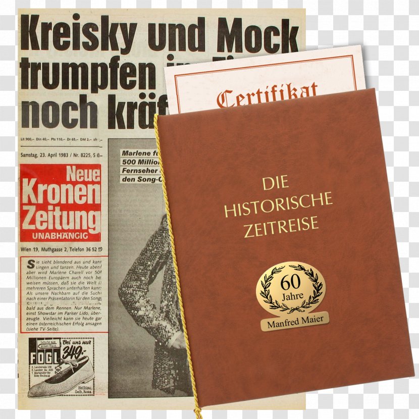 Kronen Zeitung Newspaper Österreich Kurier Front Page - Vater Transparent PNG