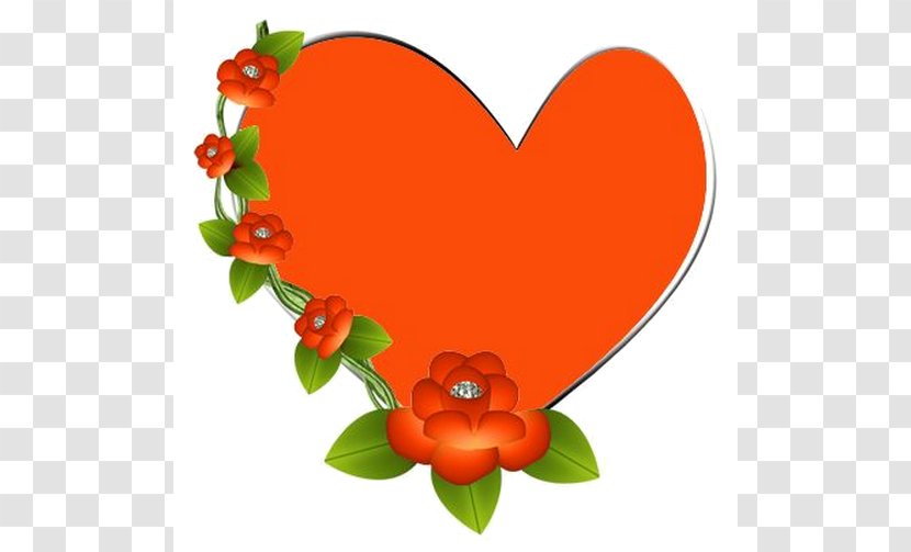 Mother's Day Desktop Wallpaper Clip Art - Flowering Plant - Heart Orange Transparent PNG