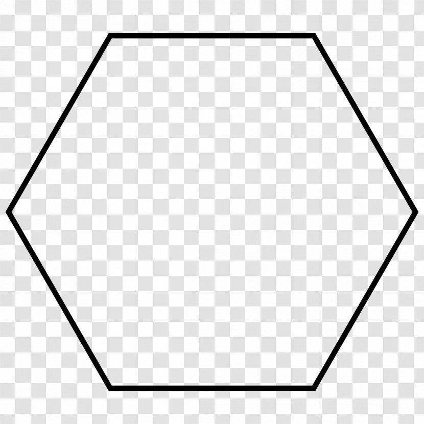Hexagon Regular Polygon Two-dimensional Space Clip Art - Line - Shape Transparent PNG