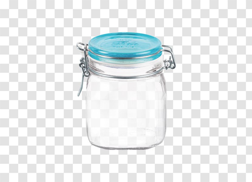 Mason Jar Lid Glass Bormioli Rocco - Blue - Table Delicacies Transparent PNG