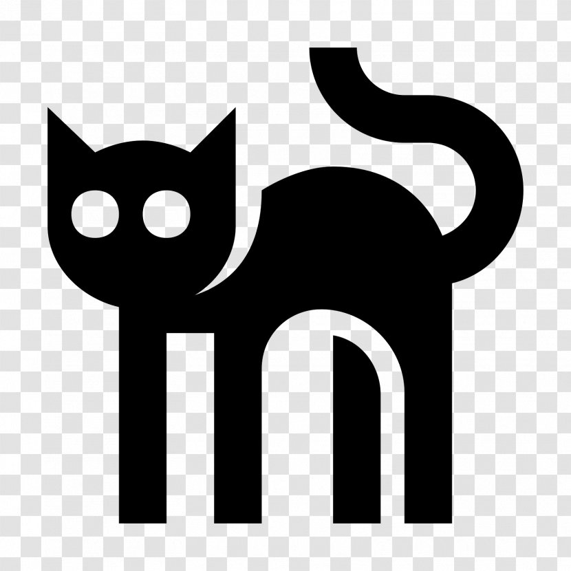 Black Cat Kitten - Mammal Transparent PNG