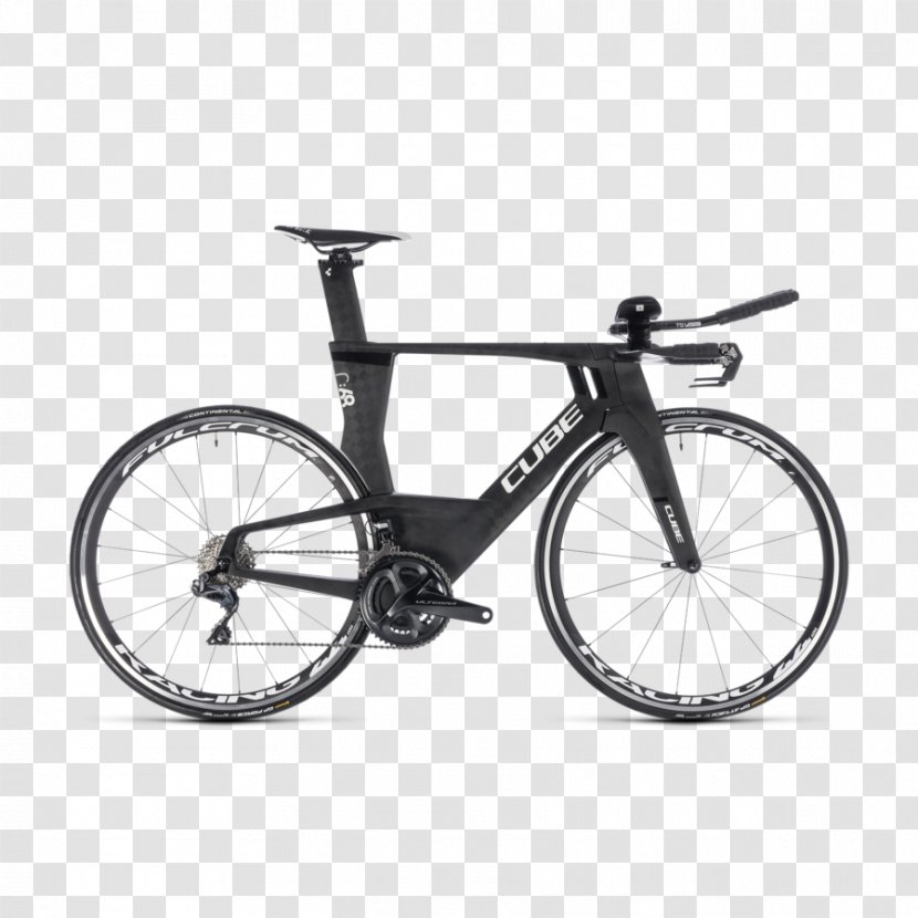 Racing Bicycle Cube Bikes Time Trial Triathlon - Frames Transparent PNG