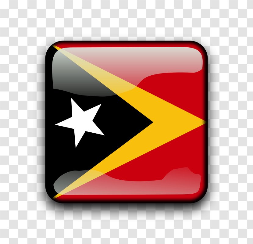 Flag Of East Timor National Georgia - Triangle Transparent PNG